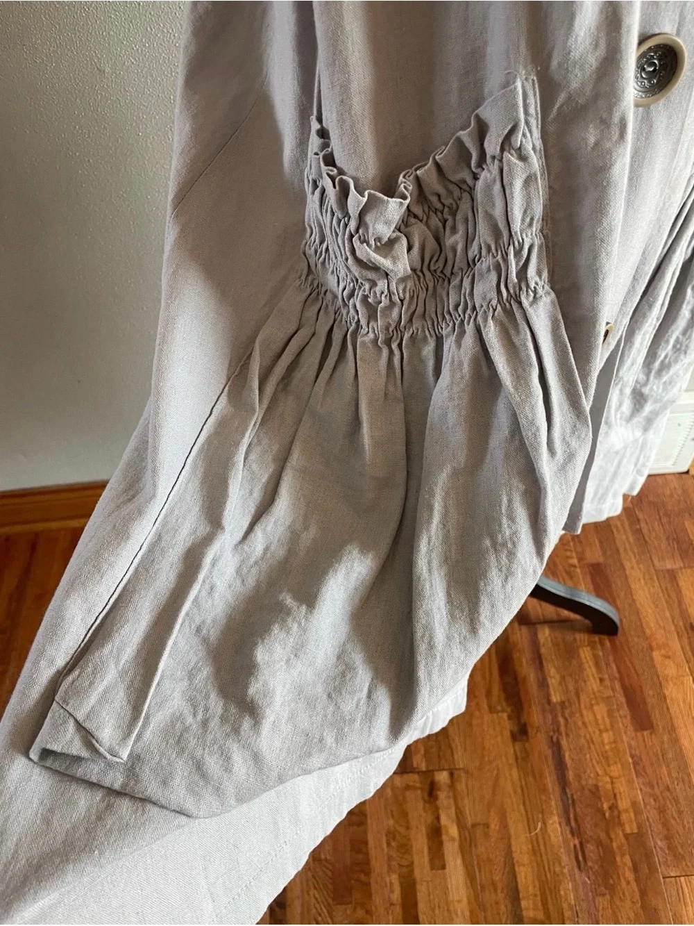 NWT Forcynthia linen blend LAGENLOOK sleeveless dress with pockets.